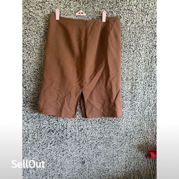 Talbots Women's Brown Knee Length Pencil Skirt Size 8 Business Casual - Picture 5 of 5